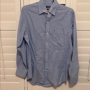 Izod Blue Classic Casual Button Down Shirt